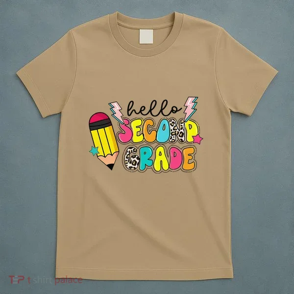 Hello Second Grade Team 2nd Grade Teacher Back To School T-Shirt