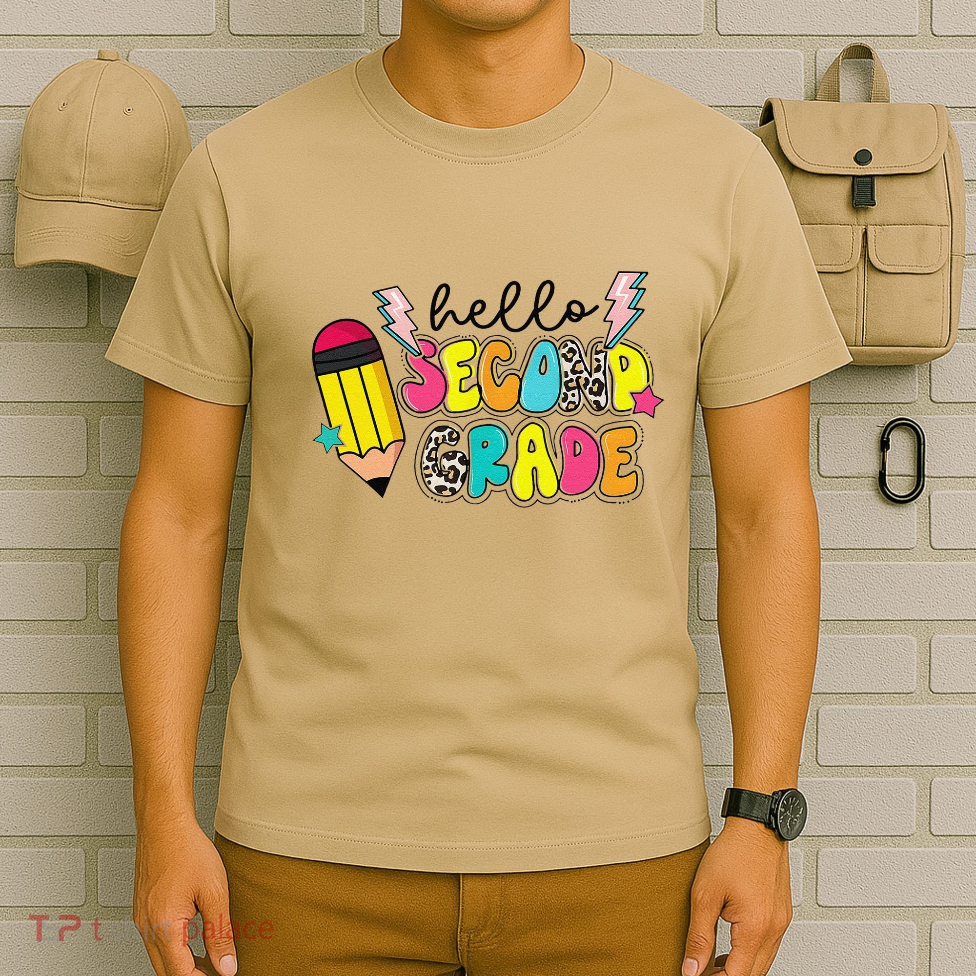 Hello Second Grade Team 2nd Grade Teacher Back To School T-Shirt