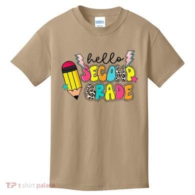 Hello Second Grade Team 2nd Grade Teacher Back To School Kids T-Shirt