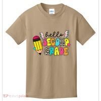 Hello Second Grade Team 2nd Grade Teacher Back To School Kids T-Shirt thumb 0