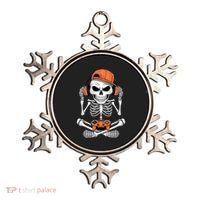 Halloween Skeleton Gamer Video Gaming Ornament thumb 0