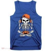 Halloween Skeleton Gamer Video Gaming Tank Top thumb 0