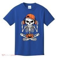 Halloween Skeleton Gamer Video Gaming Kids T-Shirt thumb 0