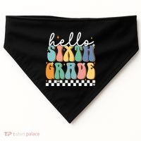 Hello Sixth Grade Groovy 6Th Grade Back School Teacher Gift USA-Made Doggie Bandana thumb 0