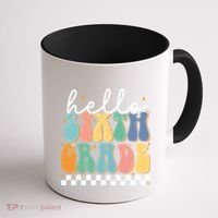 Hello Sixth Grade Groovy 6Th Grade Back School Teacher Gift Coffee Mug thumb 1