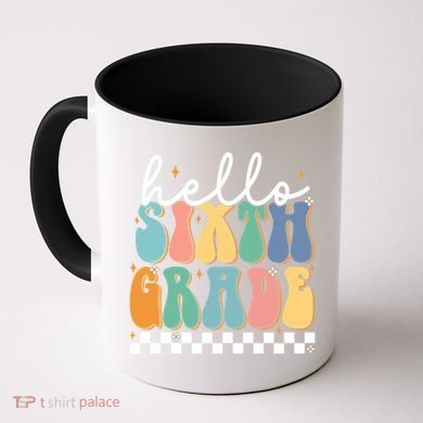 Hello Sixth Grade Groovy 6Th Grade Back School Teacher Gift Coffee Mug