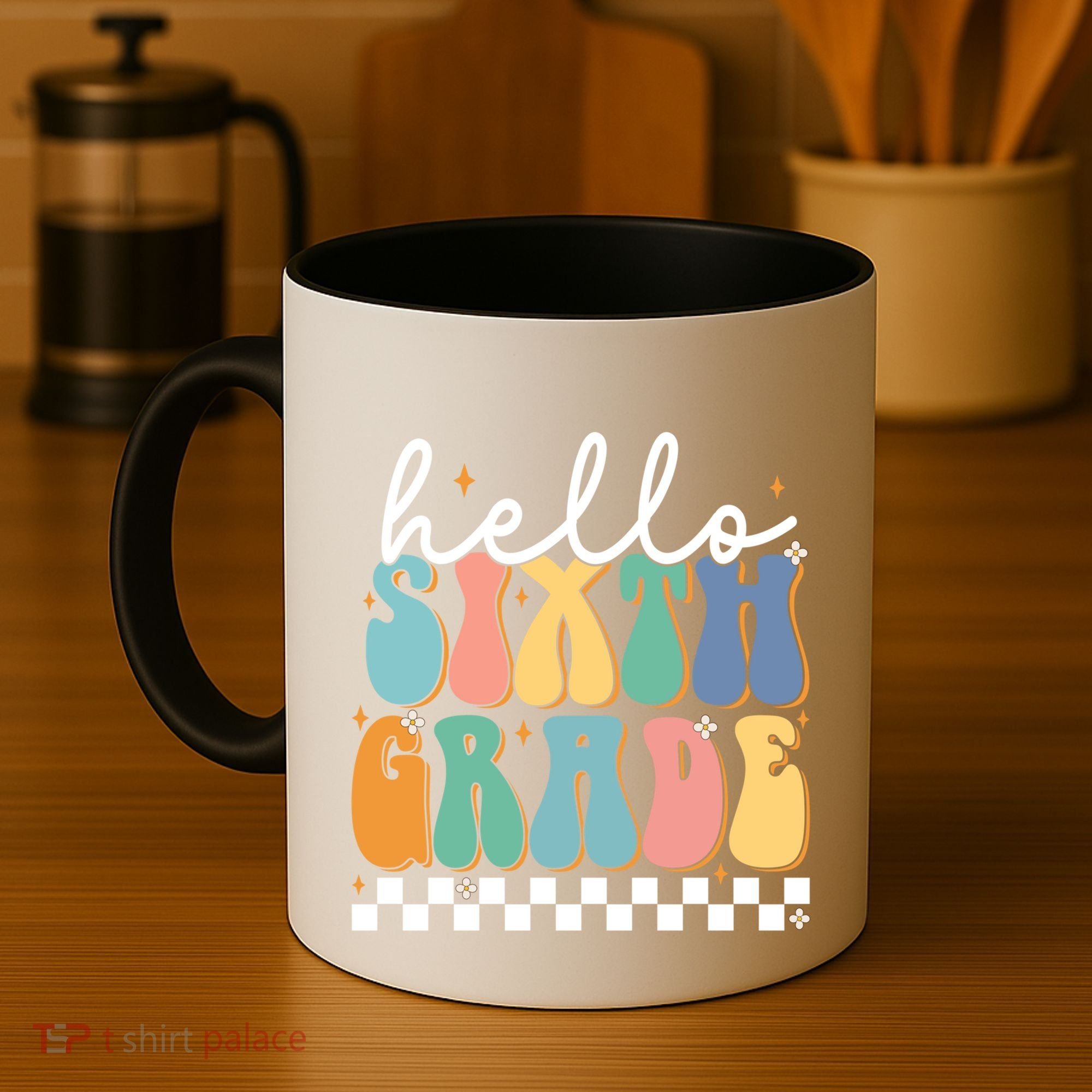 Hello Sixth Grade Groovy 6Th Grade Back School Teacher Gift Coffee Mug