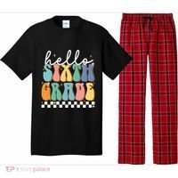 Hello Sixth Grade Groovy 6Th Grade Back School Teacher Gift Pajama Set thumb 0