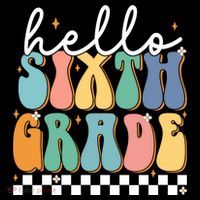 Hello Sixth Grade Groovy 6Th Grade Back School Teacher Gift Women's Hoodie thumb 2