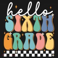 Hello Sixth Grade Groovy 6Th Grade Back School Teacher Gift Ornament thumb 1