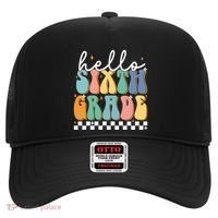 Hello Sixth Grade Groovy 6Th Grade Back School Teacher Gift Hat thumb 0