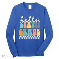 Hello Sixth Grade Groovy 6Th Grade Back School Teacher Gift Long Sleeve Shirt thumb 0