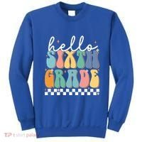 Hello Sixth Grade Groovy 6Th Grade Back School Teacher Gift Sweatshirt thumb 0