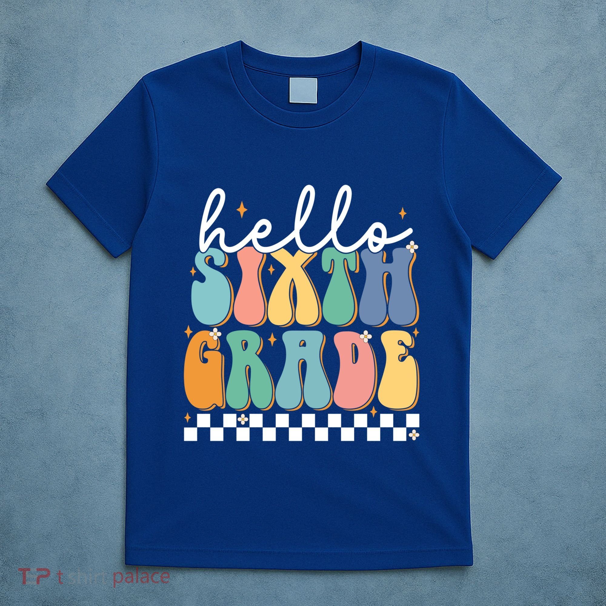 Hello Sixth Grade Groovy 6Th Grade Back School Teacher Gift T-Shirt