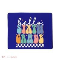 Hello Sixth Grade Groovy 6Th Grade Back School Teacher Gift Mousepad thumb 0