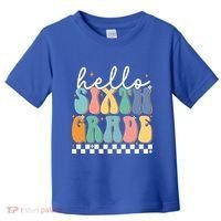 Hello Sixth Grade Groovy 6Th Grade Back School Teacher Gift Toddler T-Shirt thumb 0