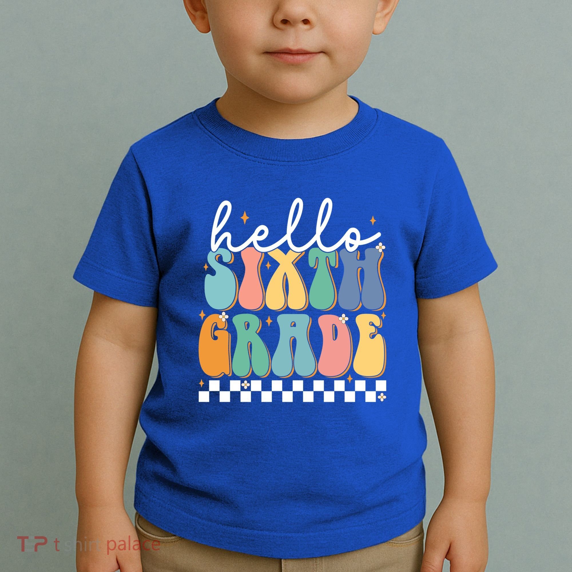 Hello Sixth Grade Groovy 6Th Grade Back School Teacher Gift Toddler T-Shirt