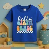 Hello Sixth Grade Groovy 6Th Grade Back School Teacher Gift Toddler T-Shirt thumb 3