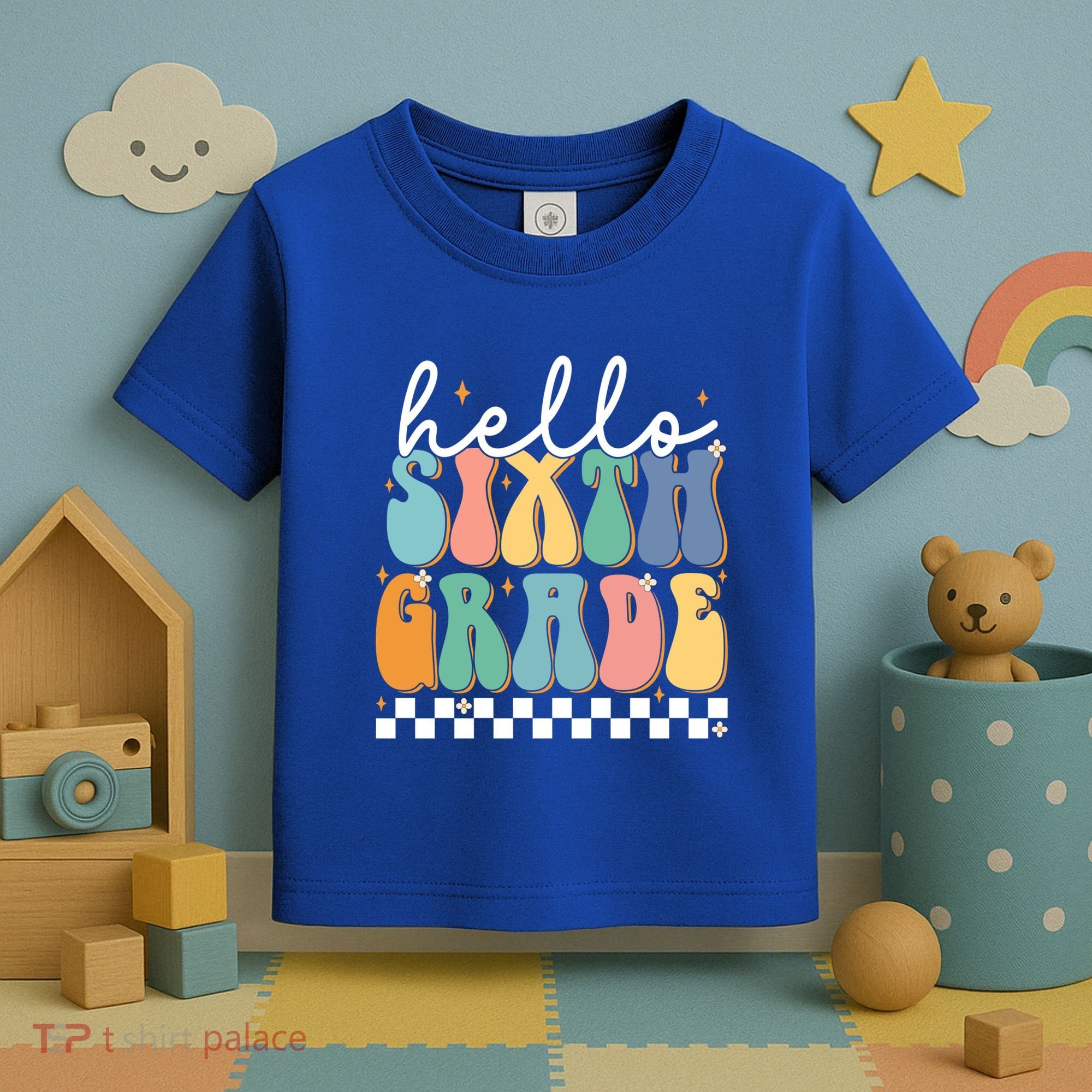 Hello Sixth Grade Groovy 6Th Grade Back School Teacher Gift Toddler T-Shirt