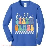 Hello Sixth Grade Groovy 6Th Grade Back School Teacher Gift Kids Long Sleeve Shirt thumb 0