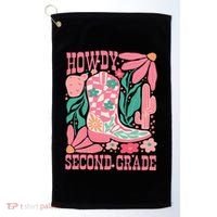 Howdy Second Grade Western 2nd Grade Teacher Cowboy Cowgirl Golf Towel thumb 0