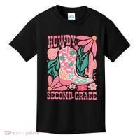 Howdy Second Grade Western 2nd Grade Teacher Cowboy Cowgirl Kids T-Shirt thumb 0