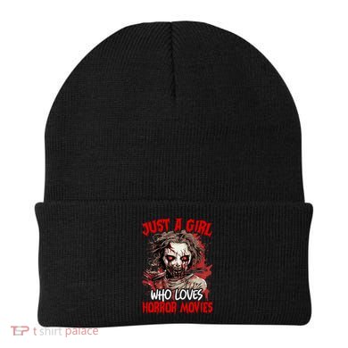 Halloween Scary Ghost Just A Girl Who Loves Horror Movie Beanie