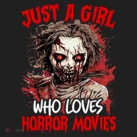 Halloween Scary Ghost Just A Girl Who Loves Horror Movie Beanie thumb 2