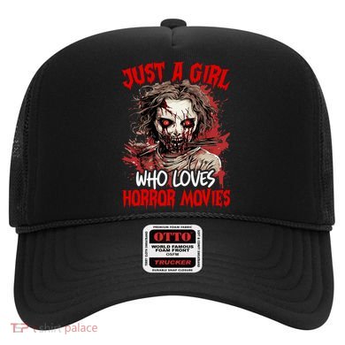 Halloween Scary Ghost Just A Girl Who Loves Horror Movie Hat