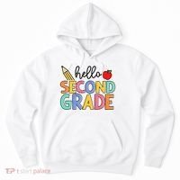 Hello Second Grade Team 2nd Grade Back To School Teacher Hoodie thumb 0