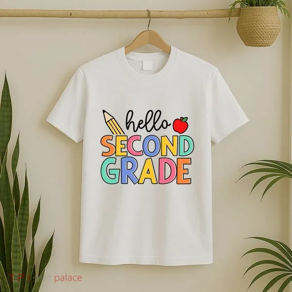 Hello Second Grade Team 2nd Grade Back To School Teacher T-Shirt