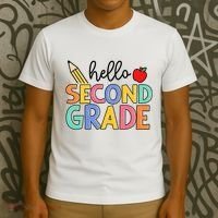 Hello Second Grade Team 2nd Grade Back To School Teacher T-Shirt thumb 3