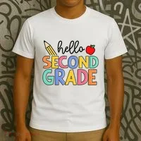 Hello Second Grade Team 2nd Grade Back To School Teacher T-Shirt thumb 3