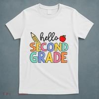 Hello Second Grade Team 2nd Grade Back To School Teacher T-Shirt thumb 5
