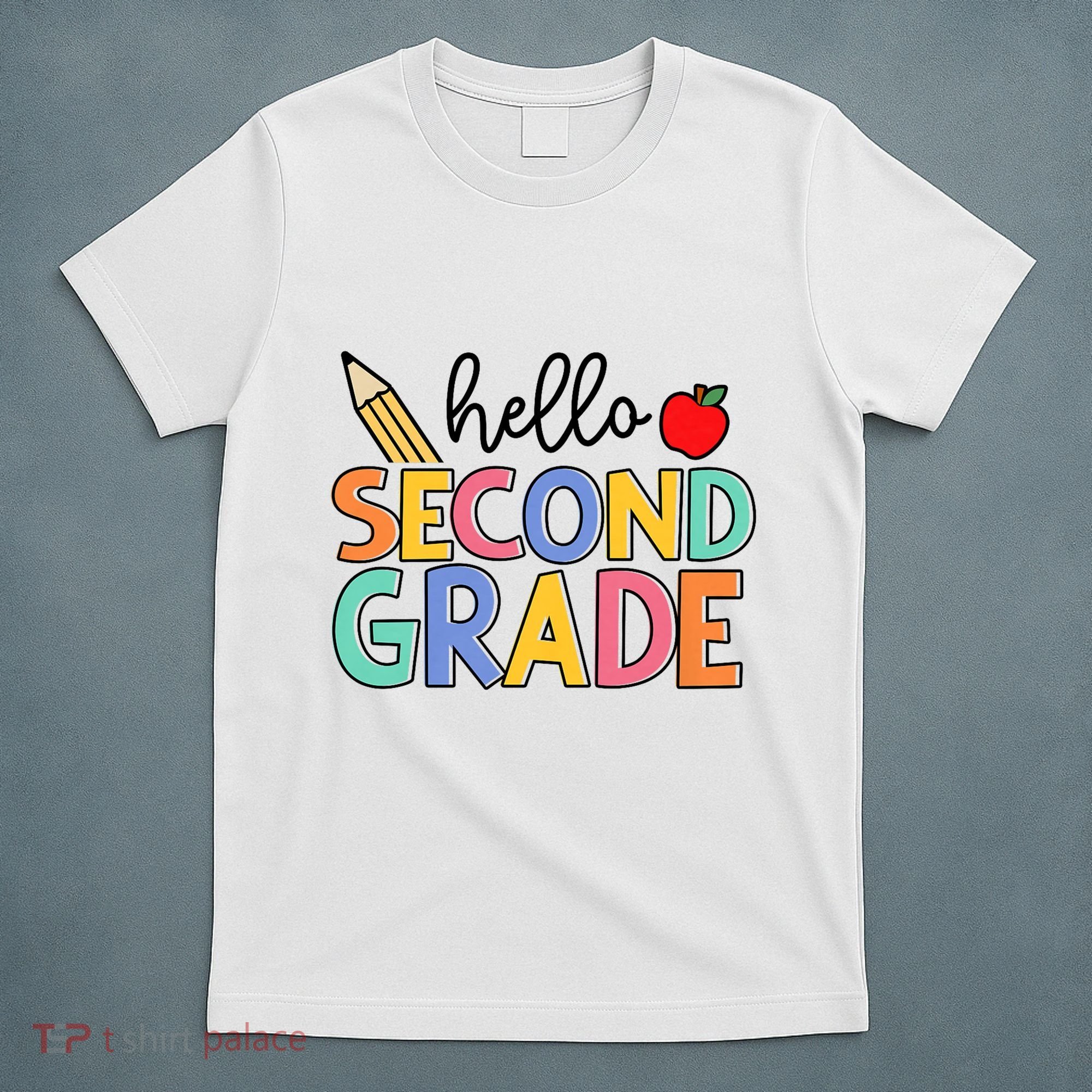 Hello Second Grade Team 2nd Grade Back To School Teacher T-Shirt