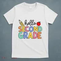 Hello Second Grade Team 2nd Grade Back To School Teacher T-Shirt thumb 5