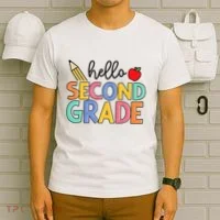 Hello Second Grade Team 2nd Grade Back To School Teacher T-Shirt thumb 6