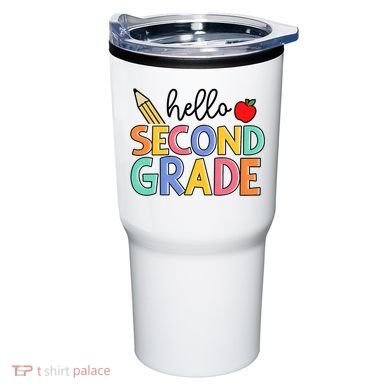 Hello Second Grade Team 2nd Grade Back To School Teacher Tumbler