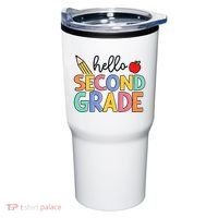 Hello Second Grade Team 2nd Grade Back To School Teacher Tumbler thumb 0