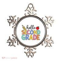 Hello Second Grade Team 2nd Grade Back To School Teacher Ornament thumb 0