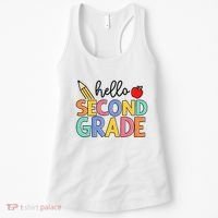 Hello Second Grade Team 2nd Grade Back To School Teacher Women's Tank Top thumb 0