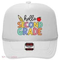 Hello Second Grade Team 2nd Grade Back To School Teacher Hat thumb 0