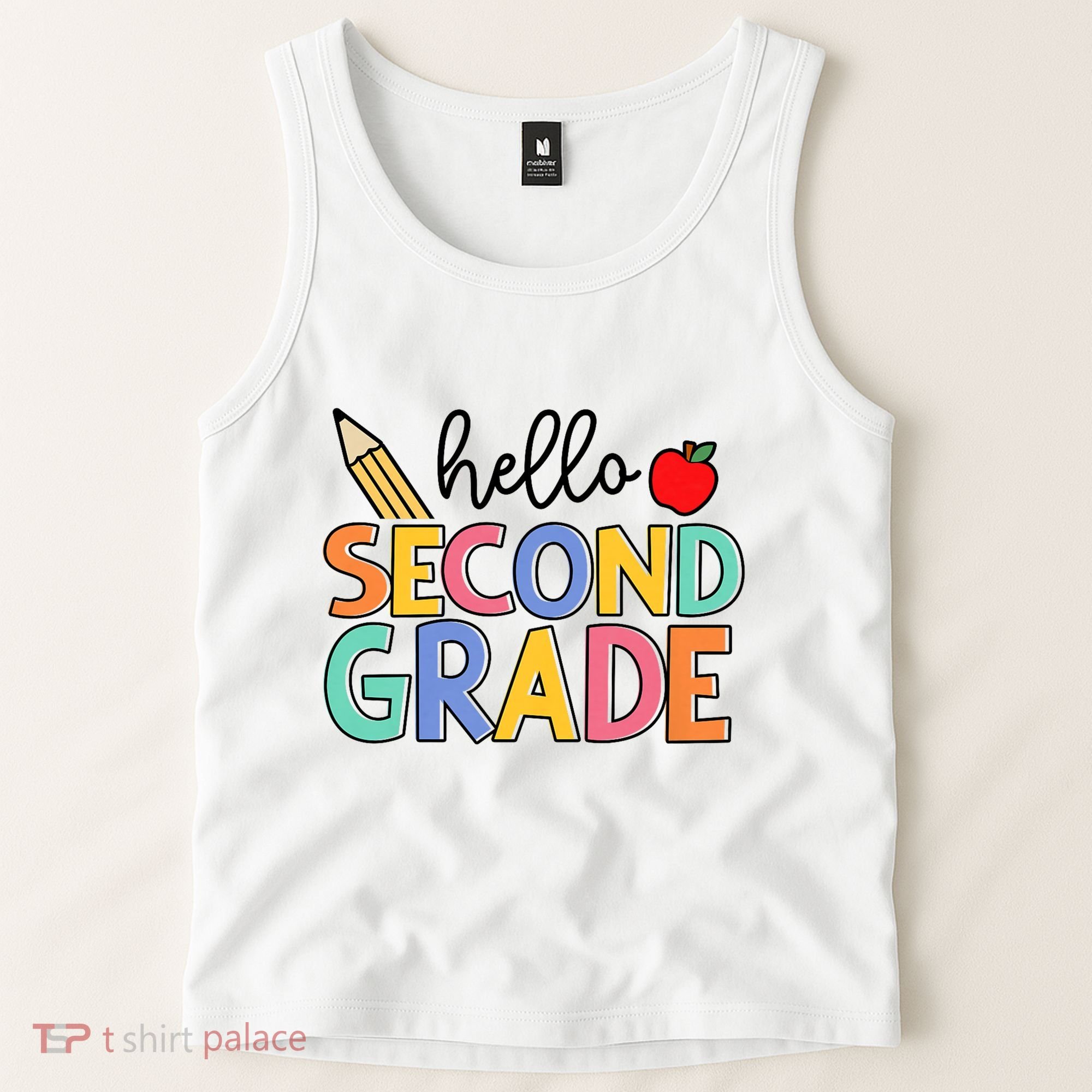 Hello Second Grade Team 2nd Grade Back To School Teacher Tank Top