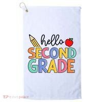 Hello Second Grade Team 2nd Grade Back To School Teacher Golf Towel thumb 0