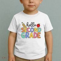 Hello Second Grade Team 2nd Grade Back To School Teacher Toddler T-Shirt thumb 2