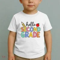 Hello Second Grade Team 2nd Grade Back To School Teacher Toddler T-Shirt thumb 2