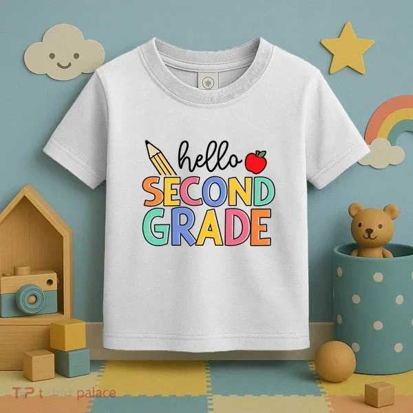 Hello Second Grade Team 2nd Grade Back To School Teacher Toddler T-Shirt
