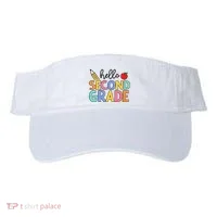 Hello Second Grade Team 2nd Grade Back To School Teacher Visor thumb 0