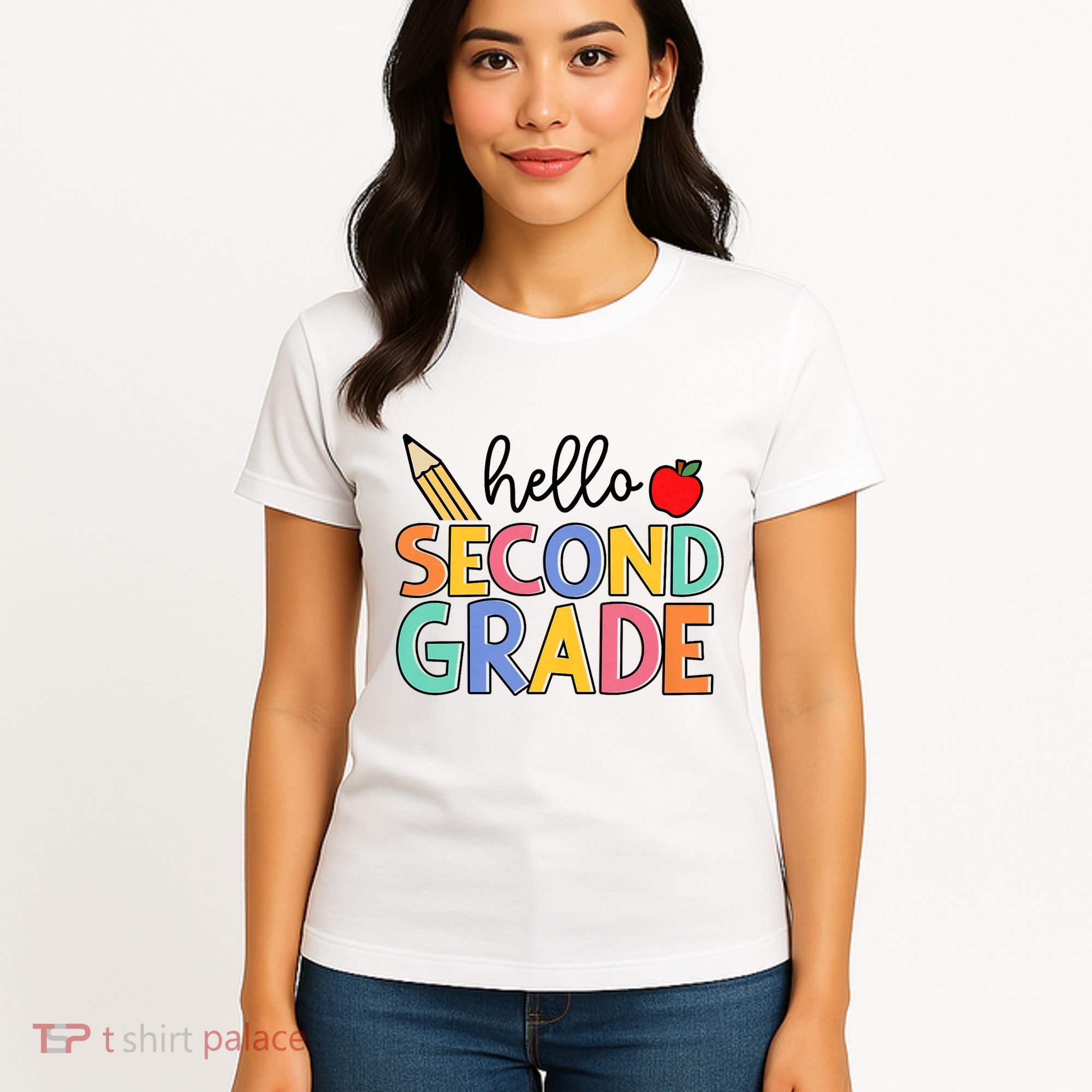 Hello Second Grade Team 2nd Grade Back To School Teacher Women's T-Shirt