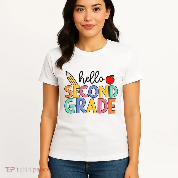 Hello Second Grade Team 2nd Grade Back To School Teacher Women's T-Shirt